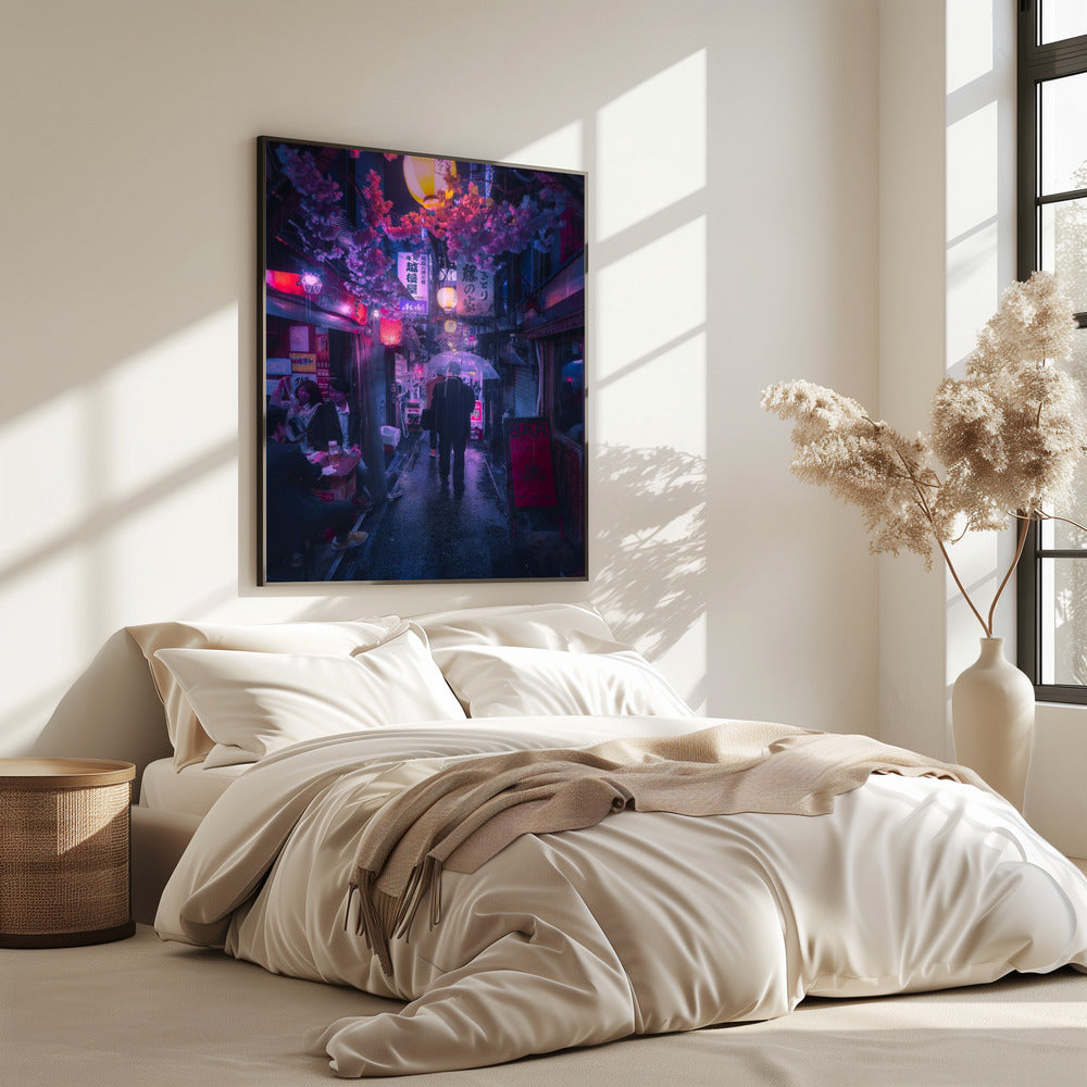 Tokio Blauwe Regen | Poster