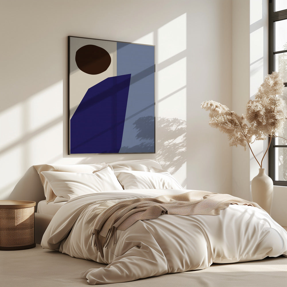 Kleurblokken 02 Blauw | Poster
