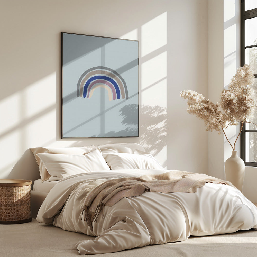 Regenboogblauw | Poster