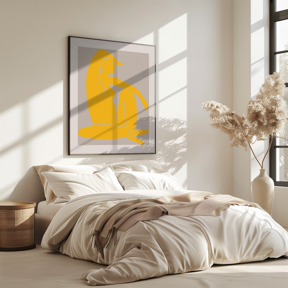 Gele Figuur | Poster