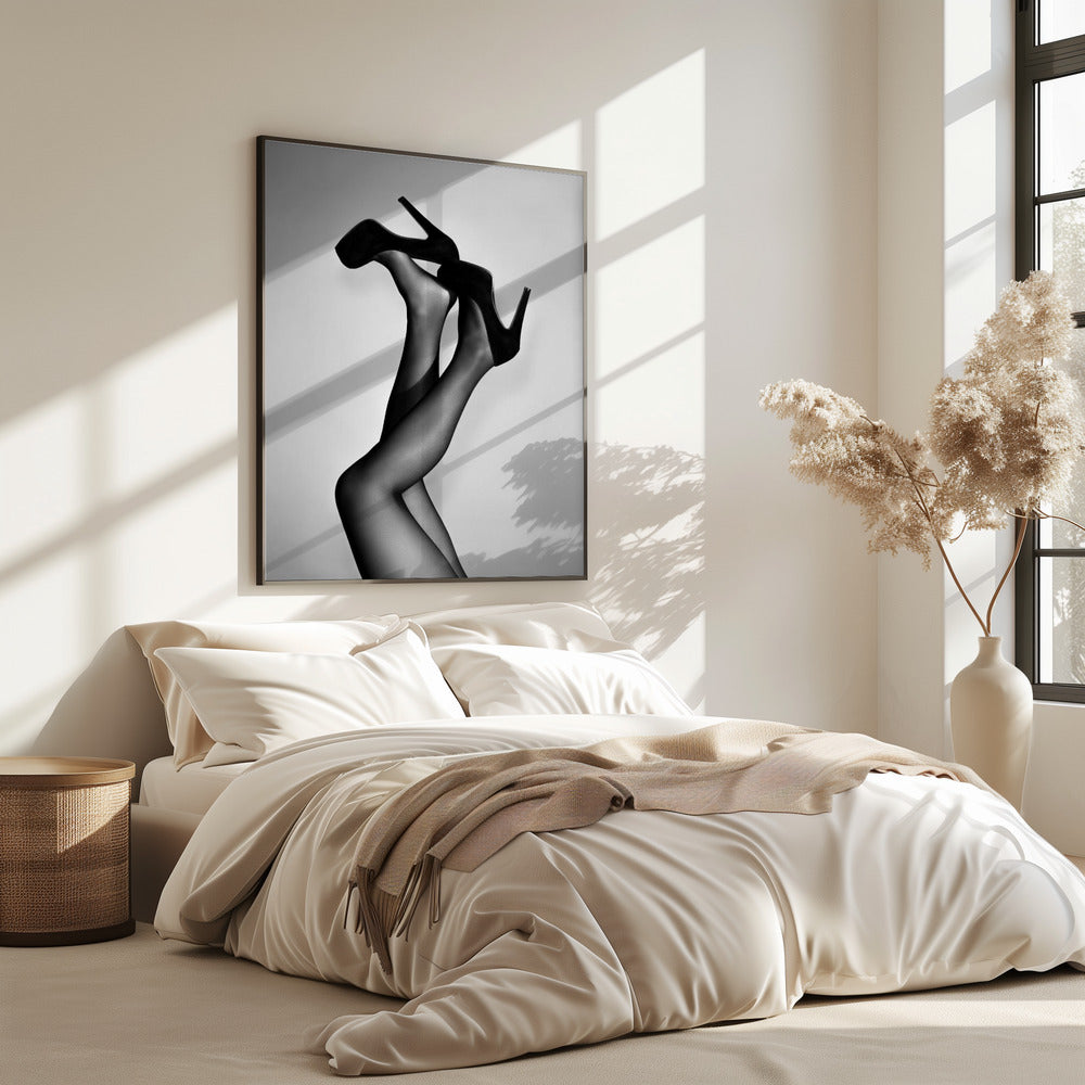 Fluwelen pumps | Poster