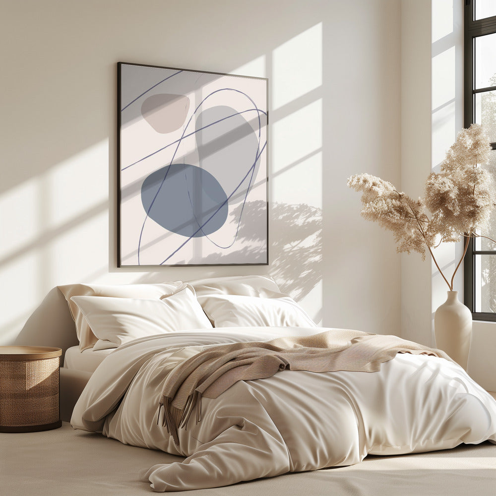 Nieuwe Vormen Blauw Nr. 2 | Poster