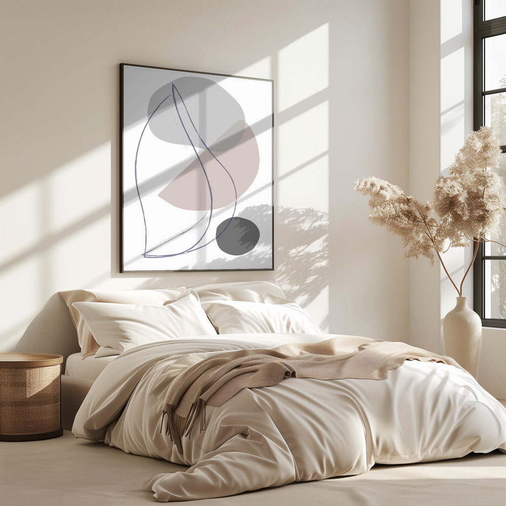 Nieuwe vormen Beige 01 | Poster
