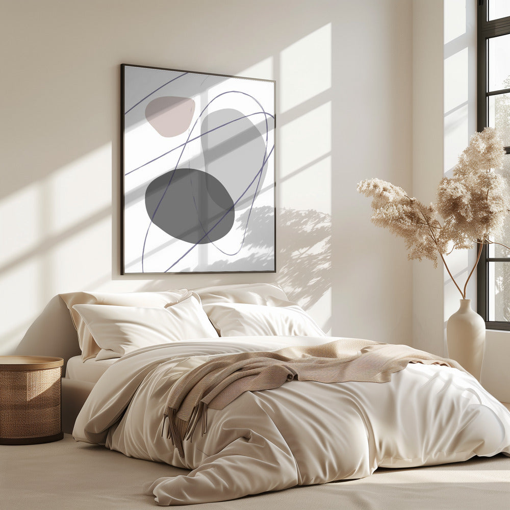 New Shapes Beige No 2 | Poster