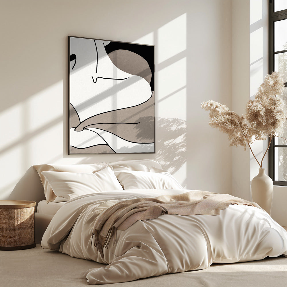 matisse_schouder_vector_002_Zwart | Poster