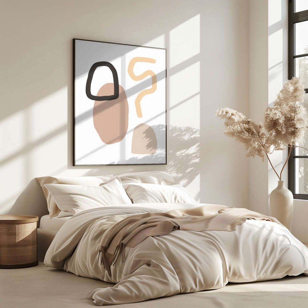 Minimalist Shapes and Earthy Tones | Poster