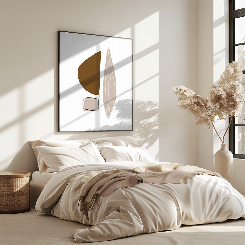 Geometric Shapes in Earthy Tones | Poster