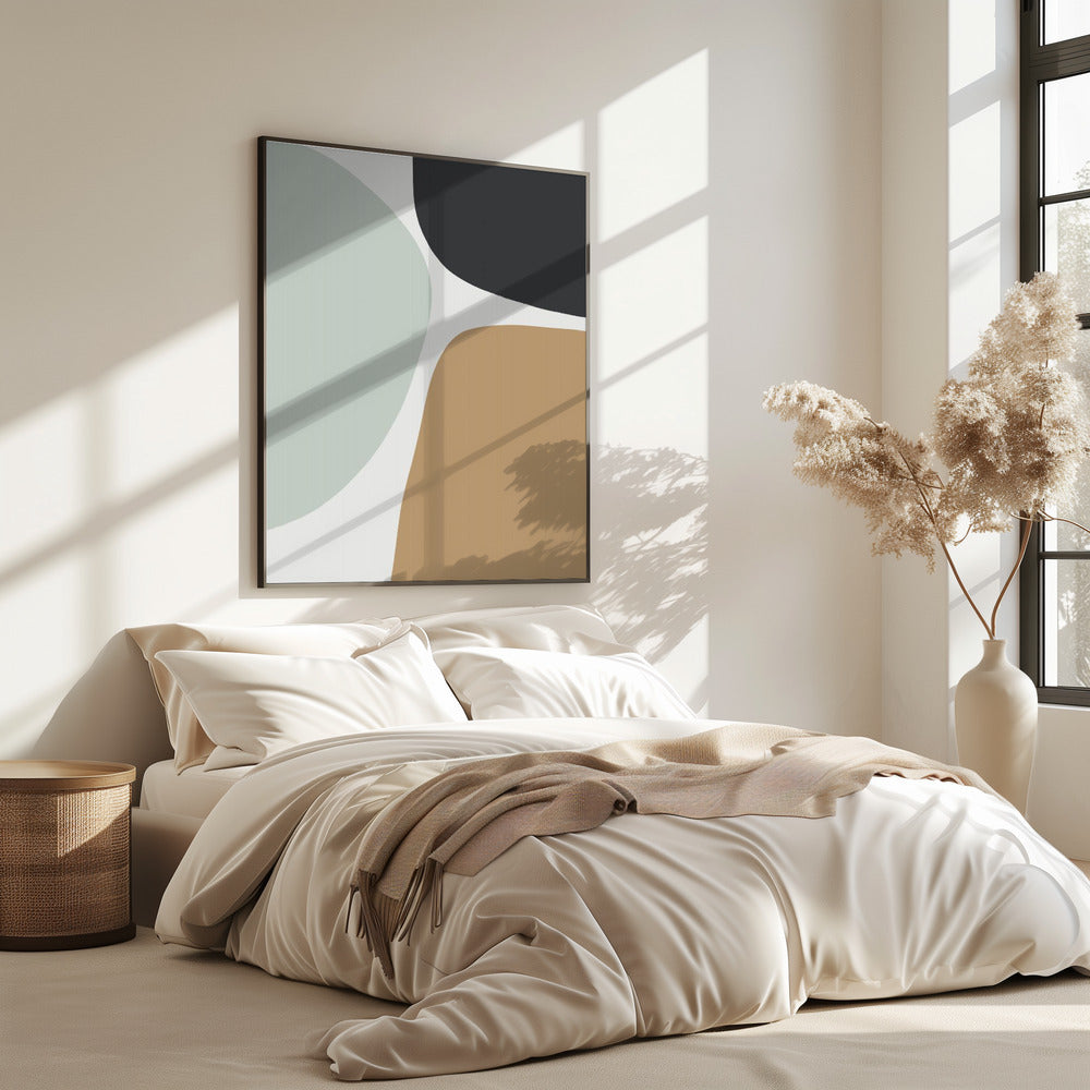 Organic Shapes in Muted Tones | Poster