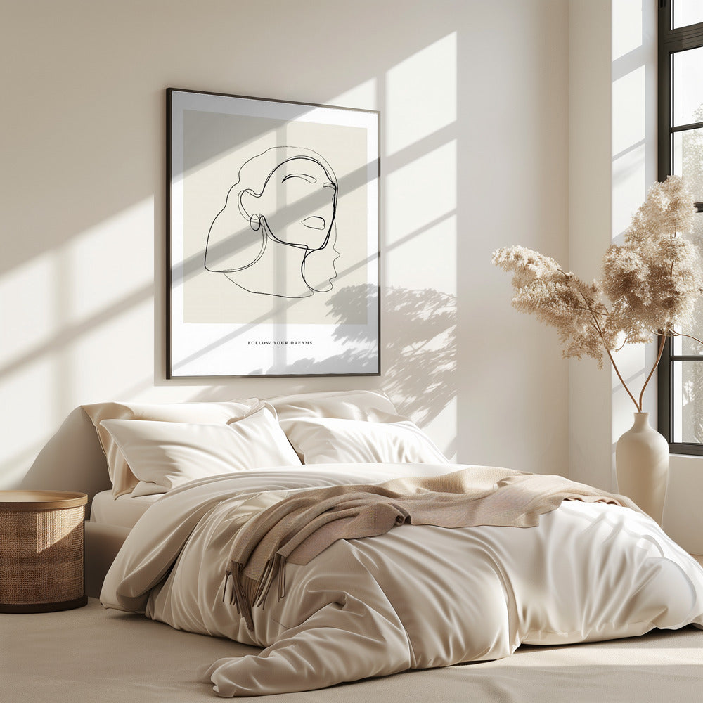 Minimalistische lijnkunst | Poster