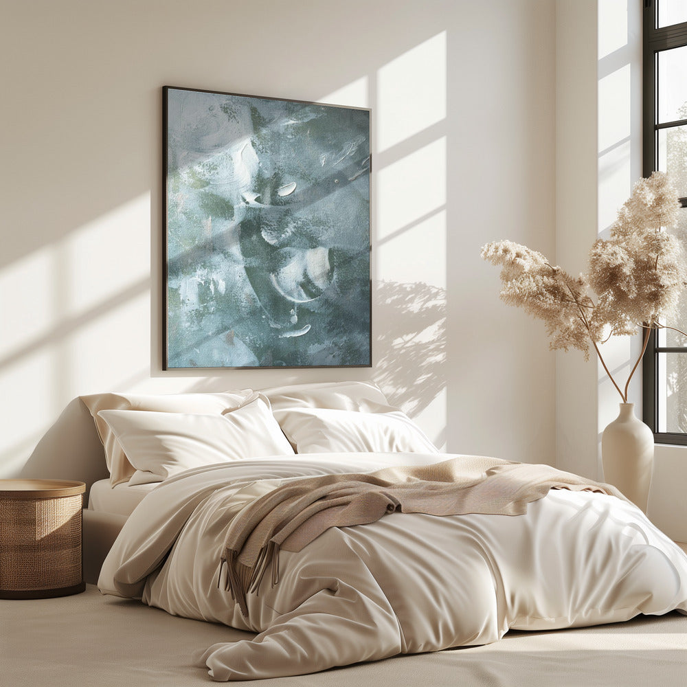 Green and White Acrylic | Poster