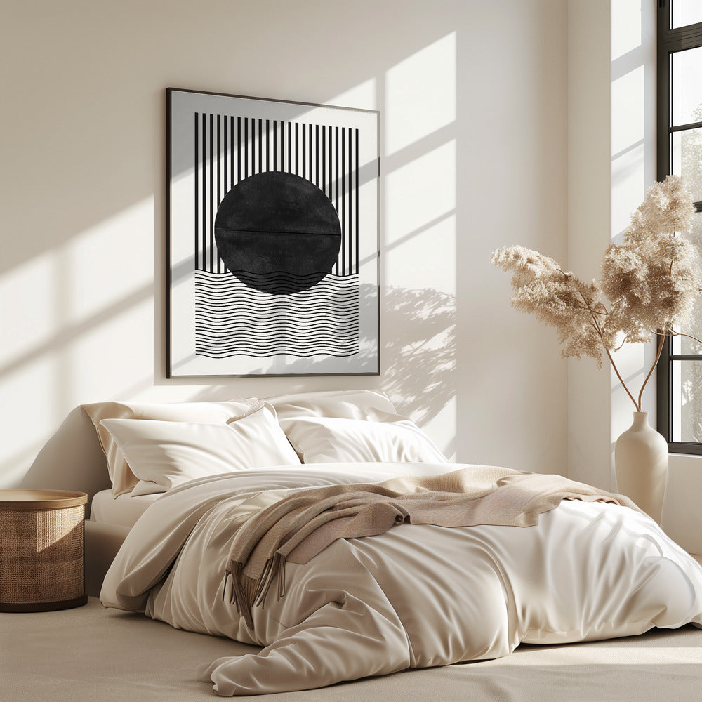 Monochrome zonsverduistering | Poster