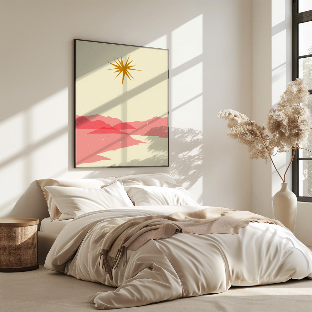 Zonnig landschap | Poster