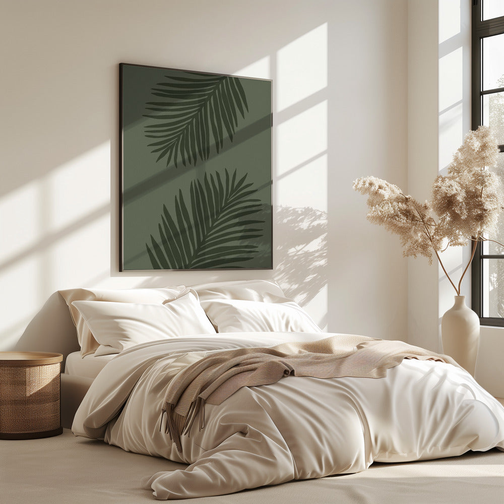 PALM LEAF 05 ALL GREEN | Poster