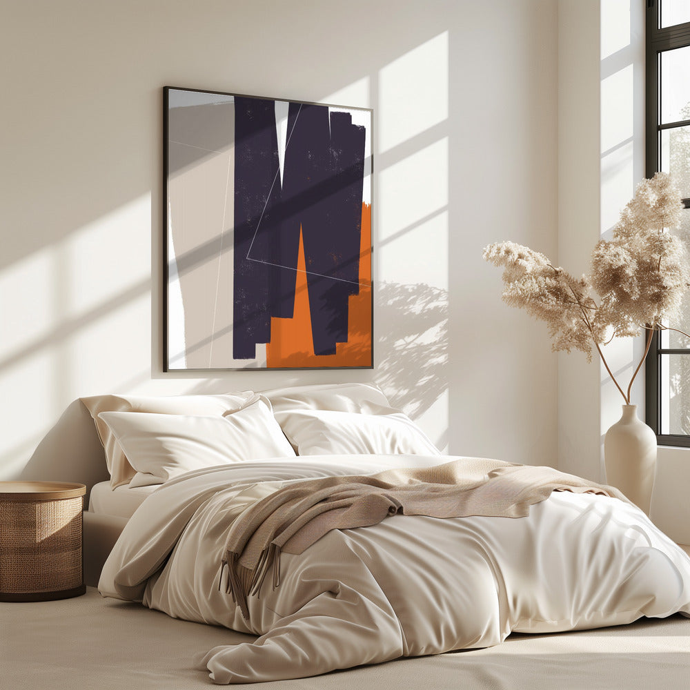 Gedempte geometrische vormen | Poster
