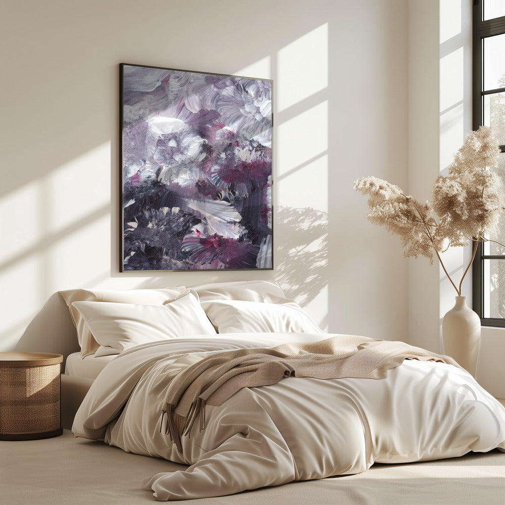 Florale expressionistische penseelstreken | Poster