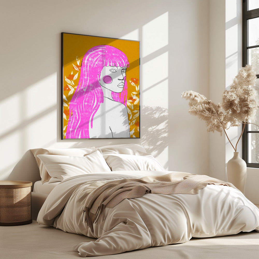 Roze fluisterblik | Poster