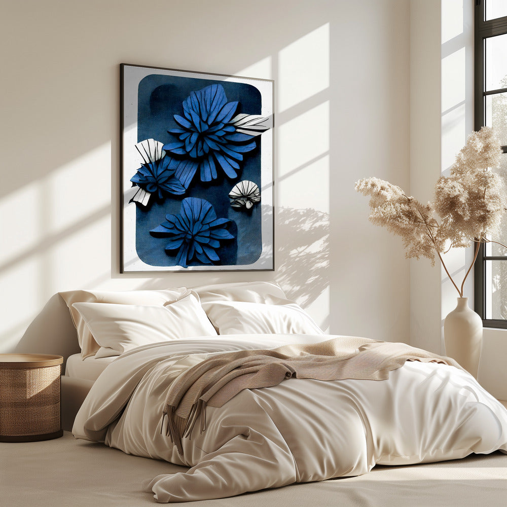 Diepte van de blauwe bloesem | Poster