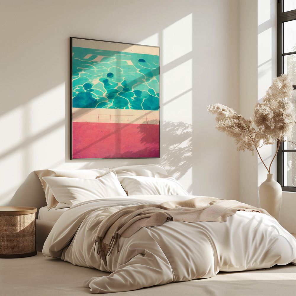 Serene zwembadzijde | Poster