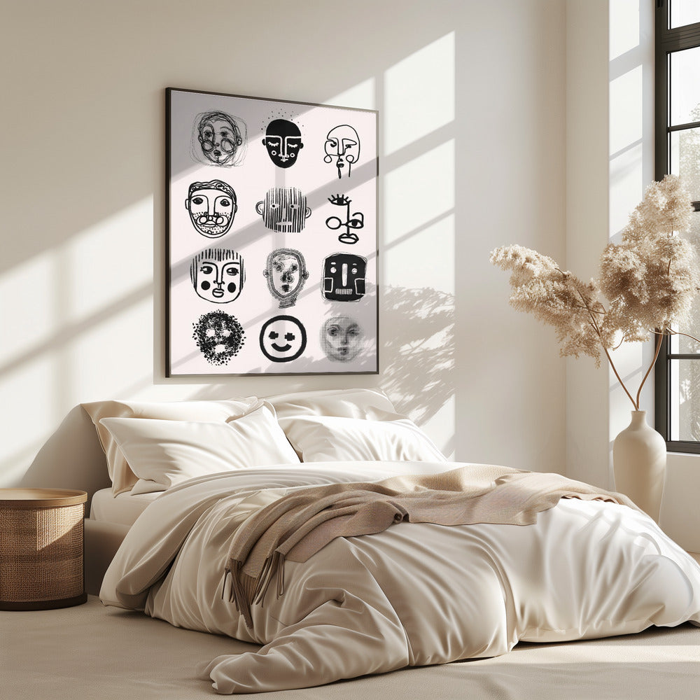 Gezichten van emotie | Poster