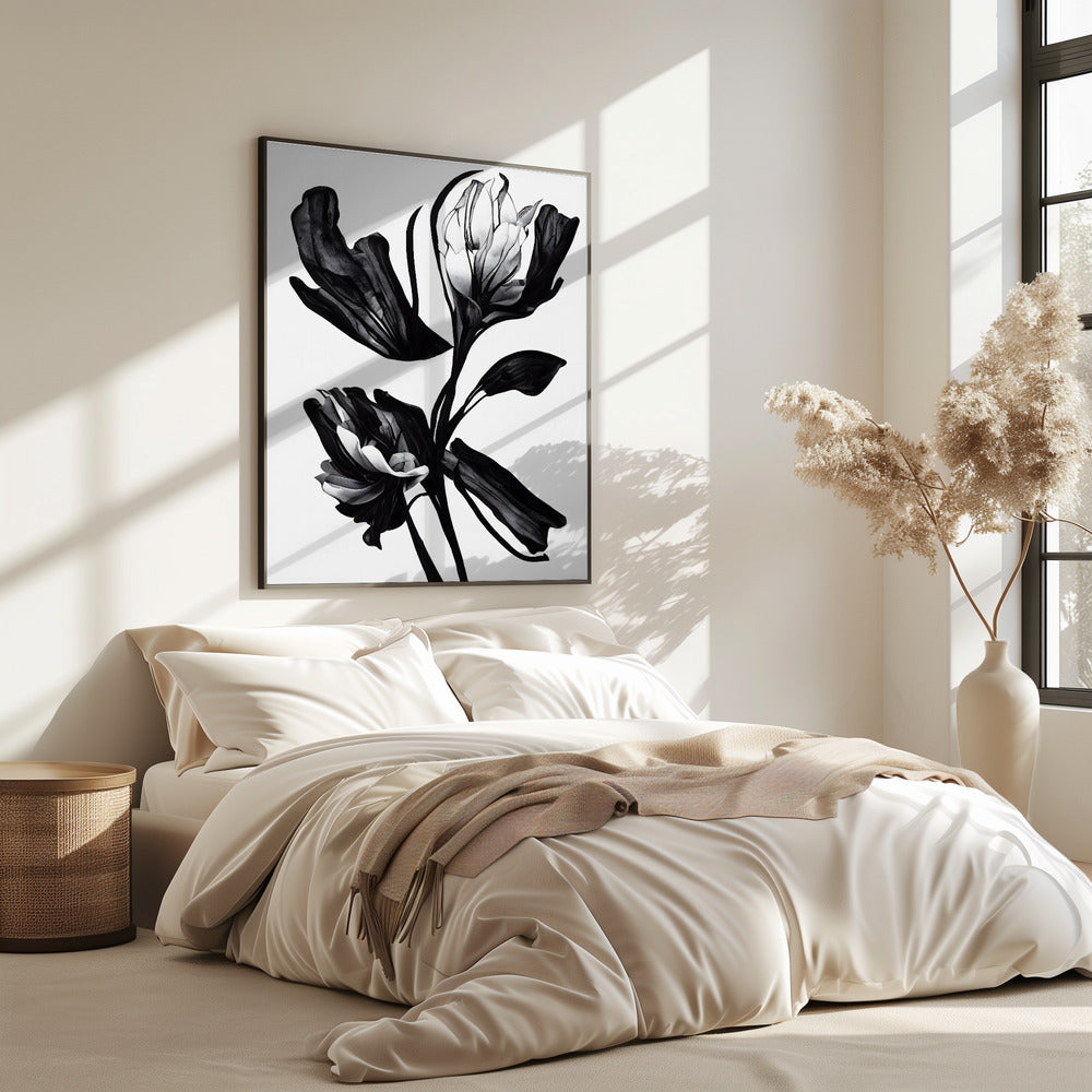 Zwarte bloem | Poster