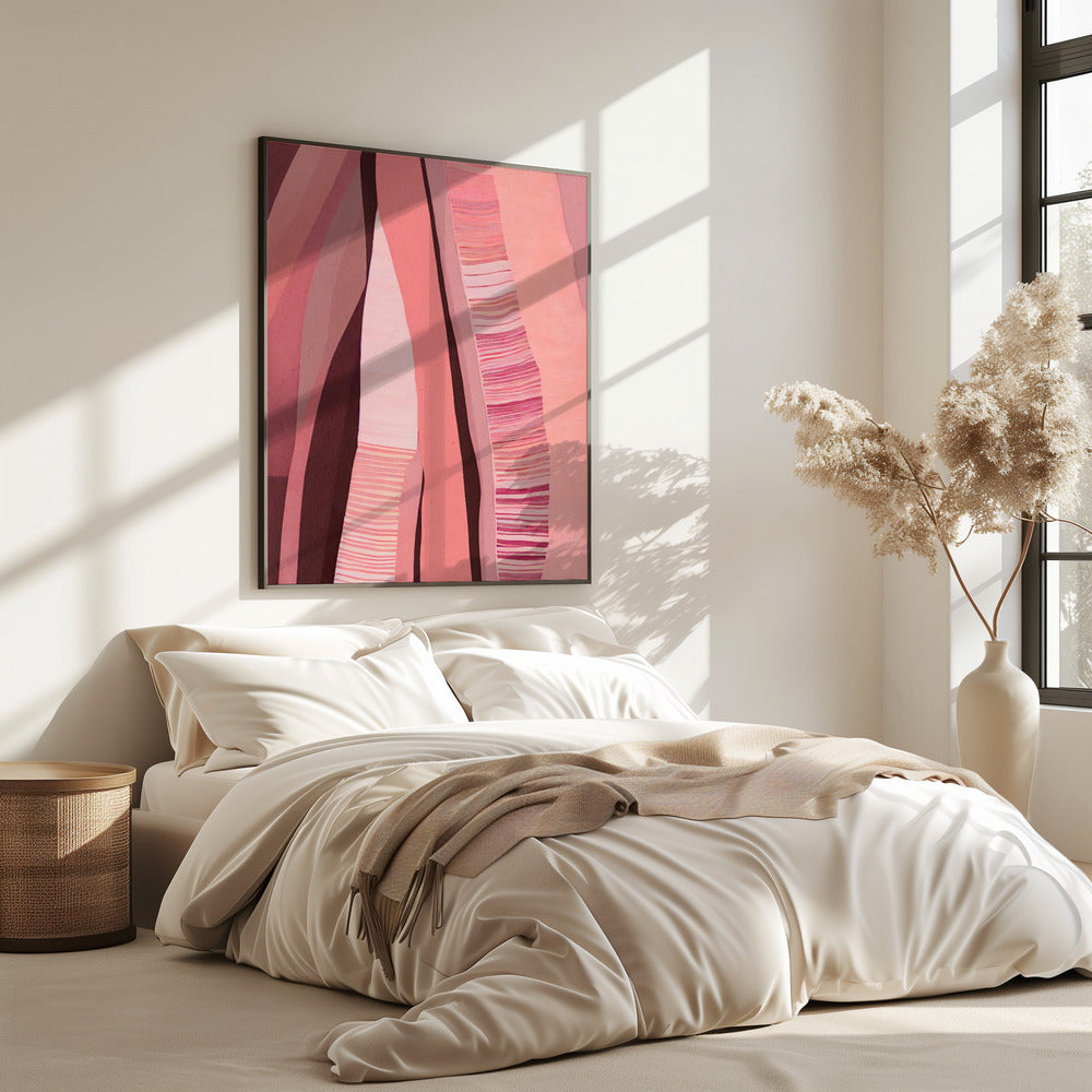 Roze Strata Lagen | Poster