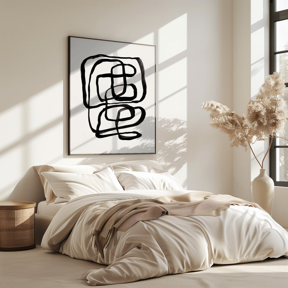 Abstracte lijnen I | Poster