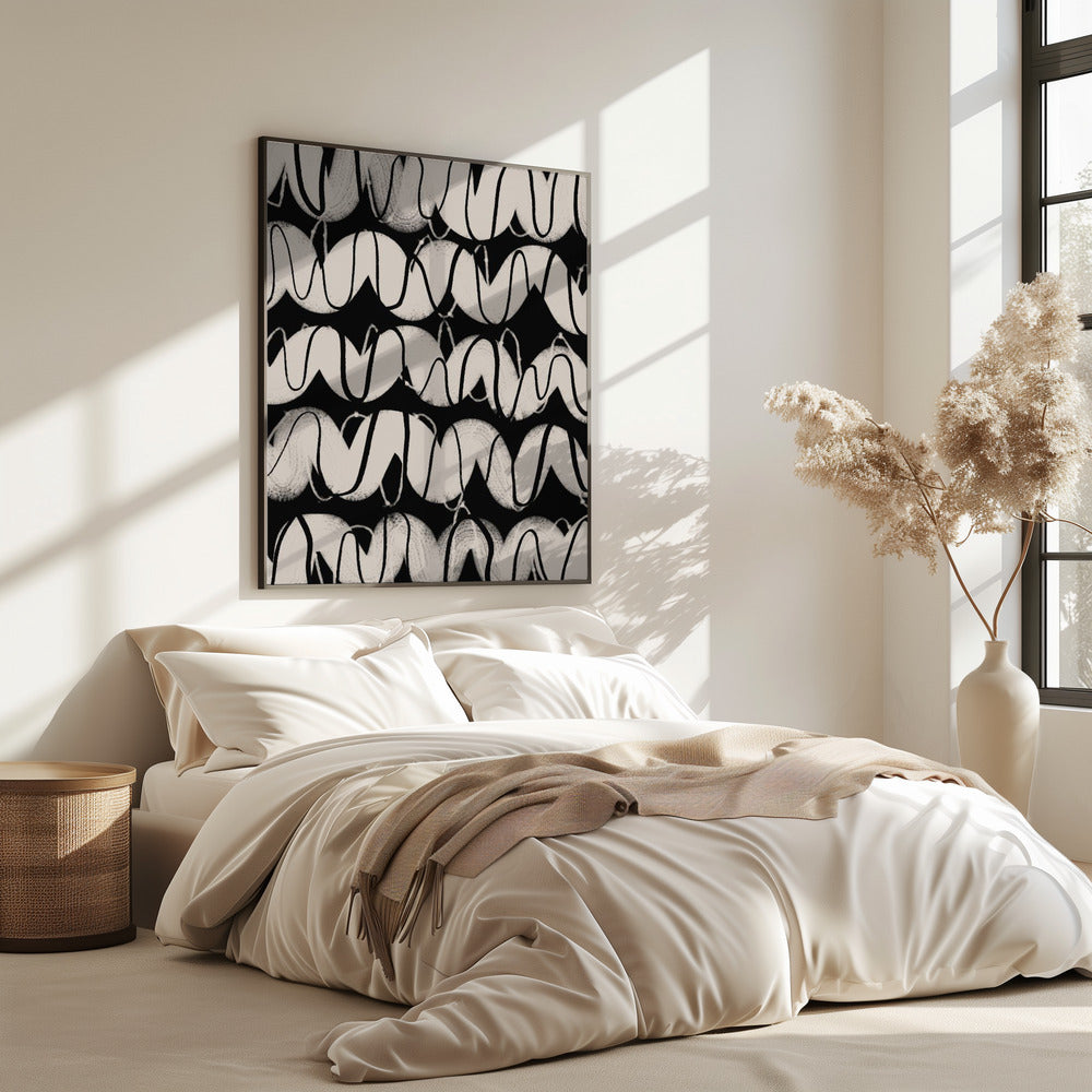 Monochrome Waves | Poster