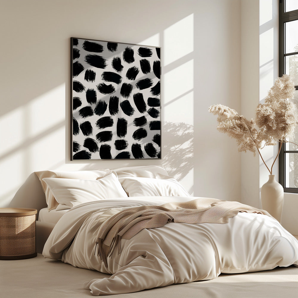 Monochrome strepen | Poster