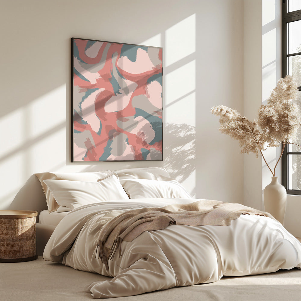 Zachte tinten dansen | Poster