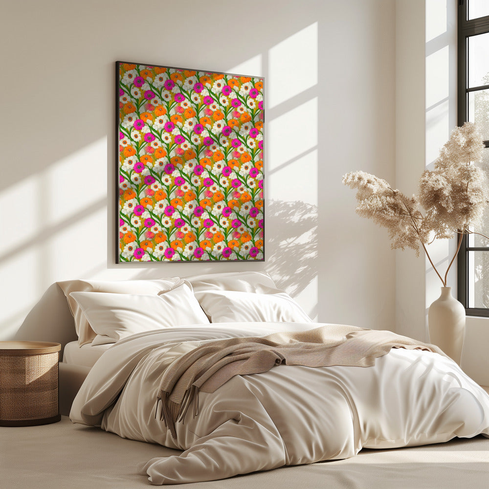 Bloemen Harmonie Quilt | Poster