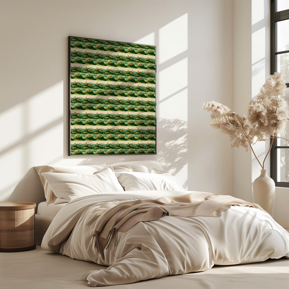 Eindeloze groene heuvels | Poster