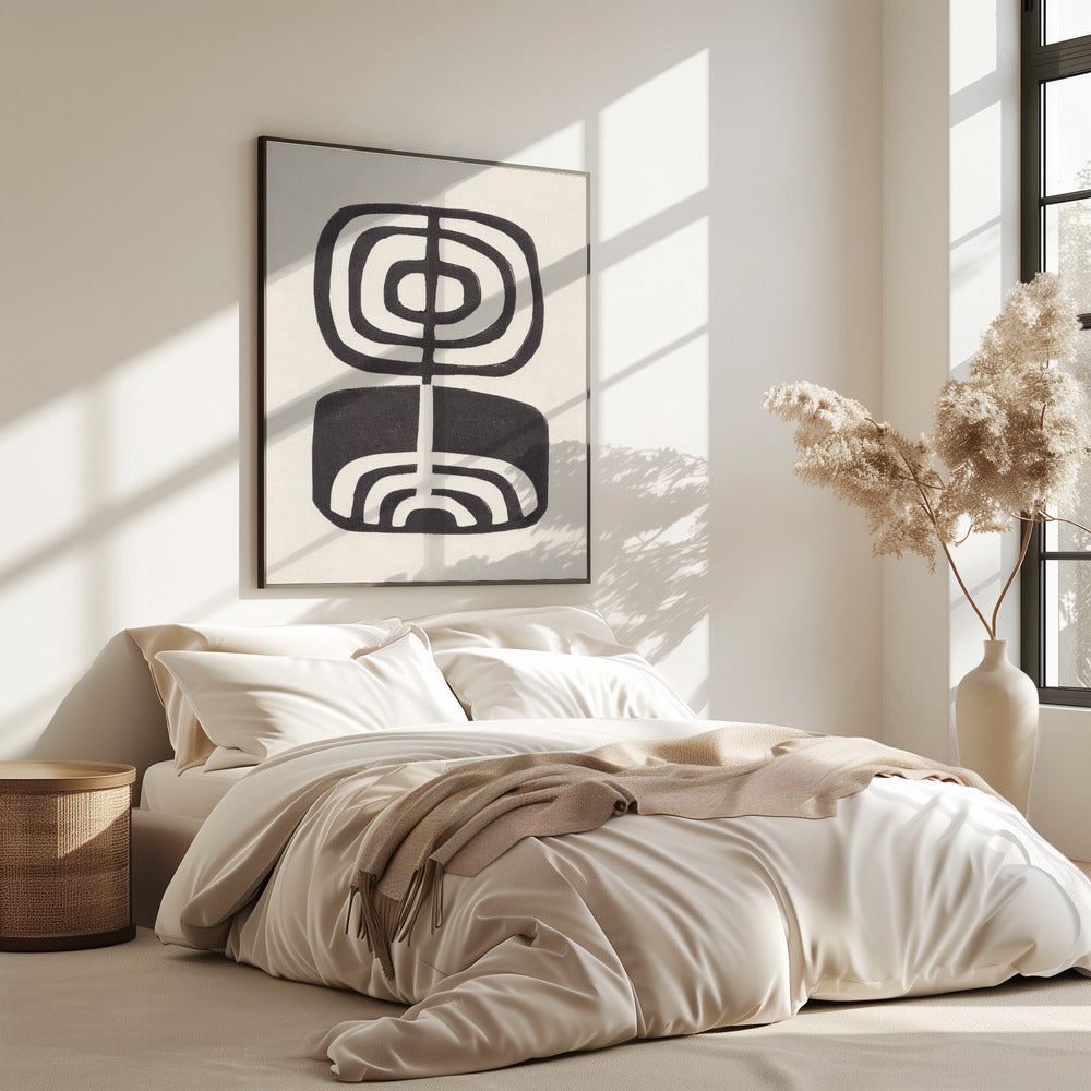 Moderne plant / linosnede | poster