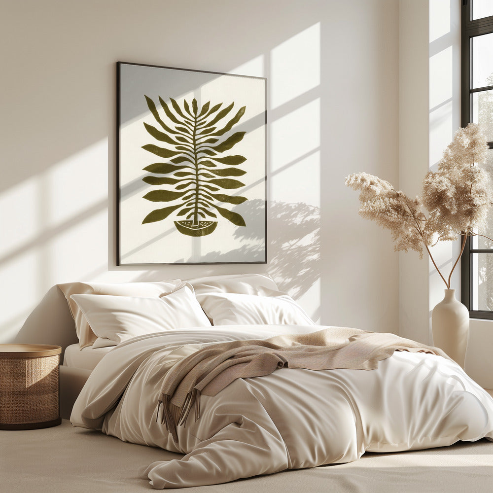 honderdbladige plant #22 / Linodruk | Poster