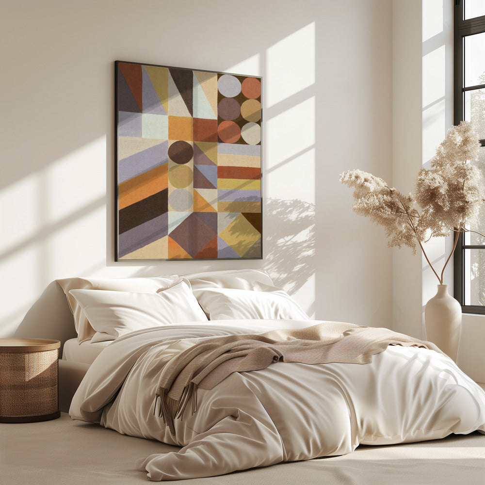 Geometrische vormen en kleuren #1 | Poster