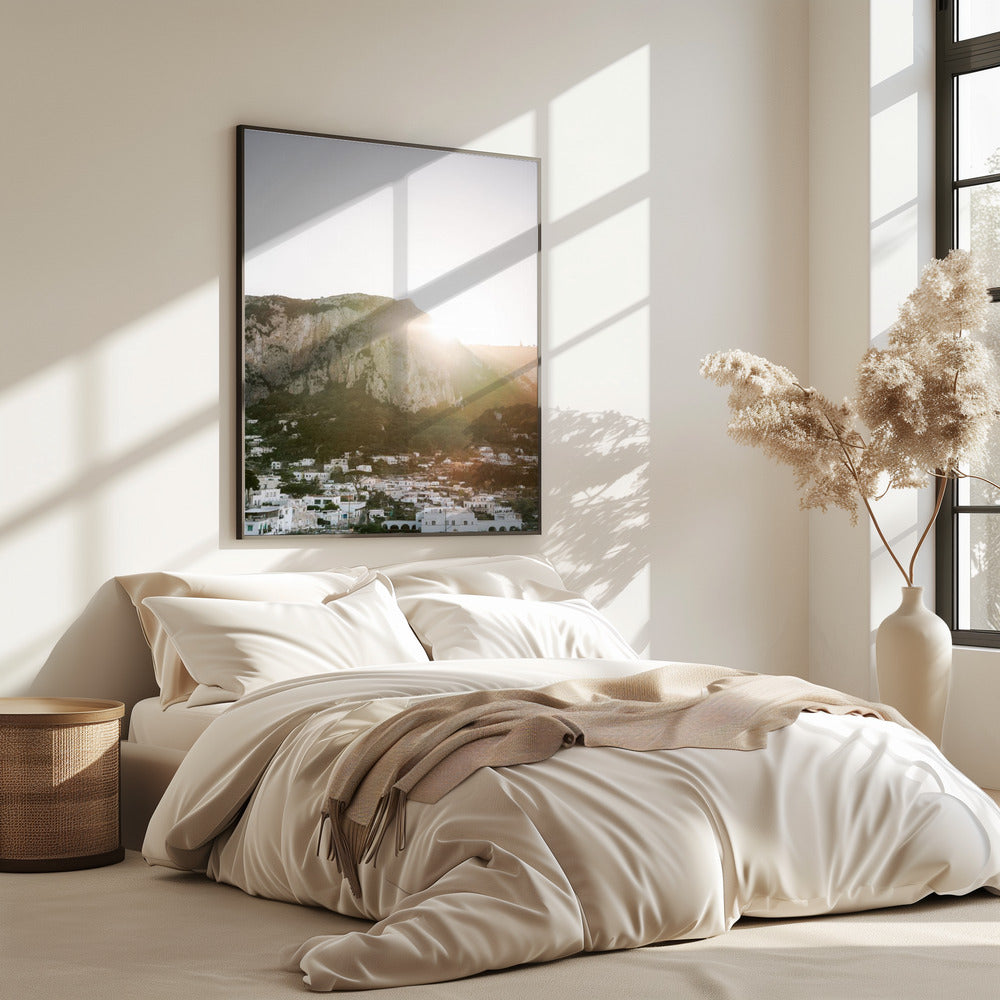 Zonsondergang op Capri | Poster