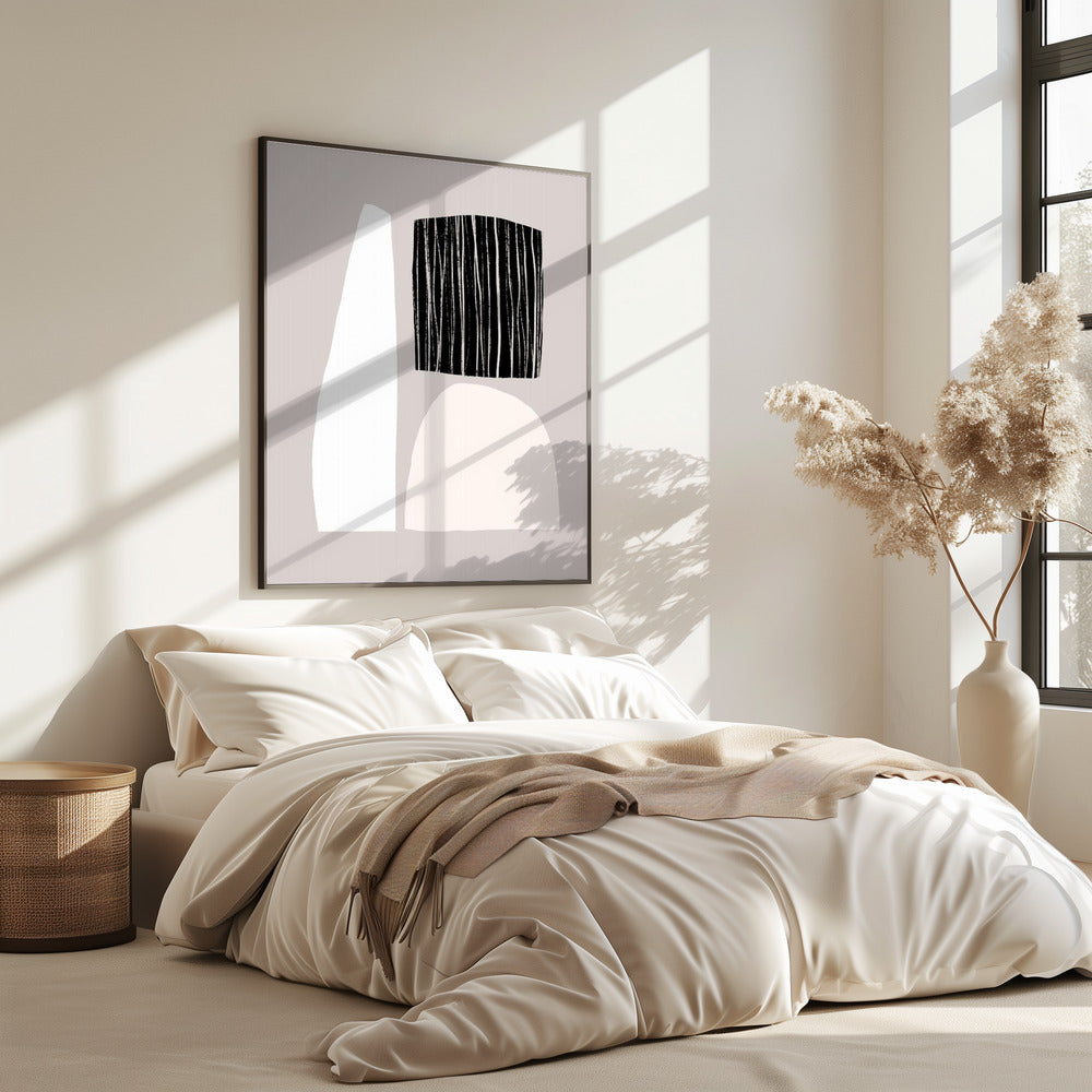 Geometrische vormen in neutrale tinten | Poster