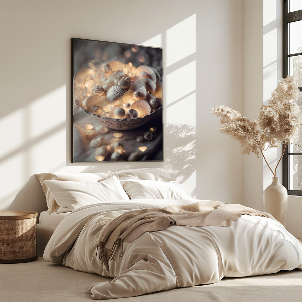 Betoverde Glow Schelpen | Poster