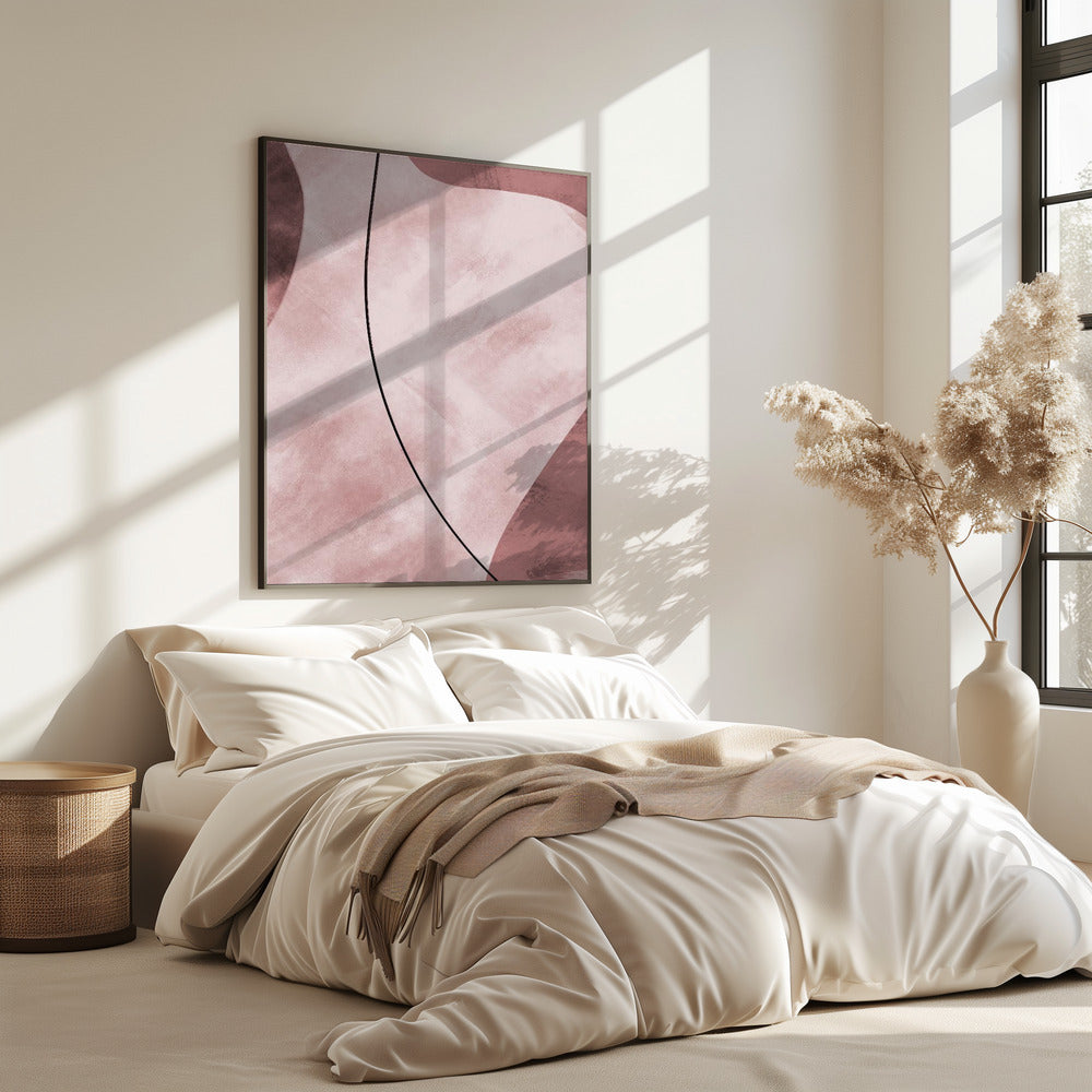 Abstract Shapes Pink | Poster
