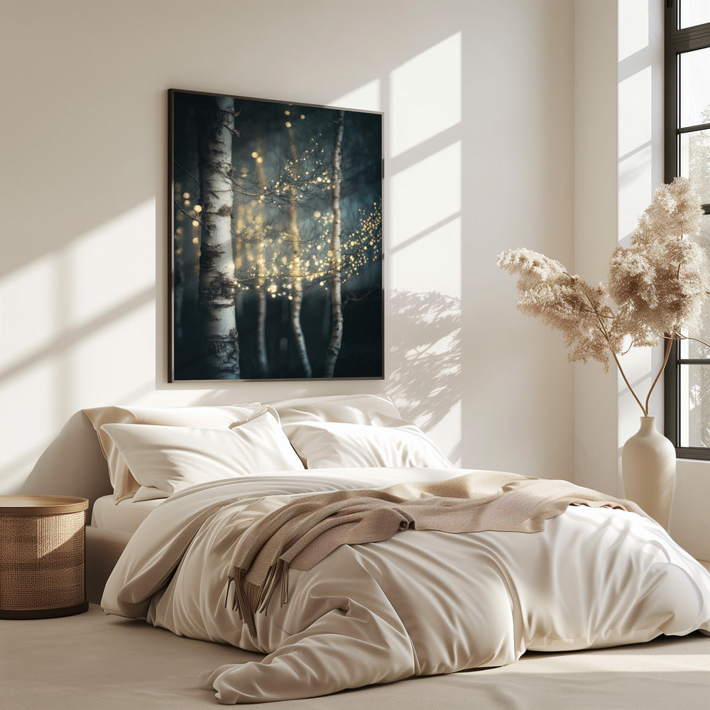 Schitterend berkenbos | Poster