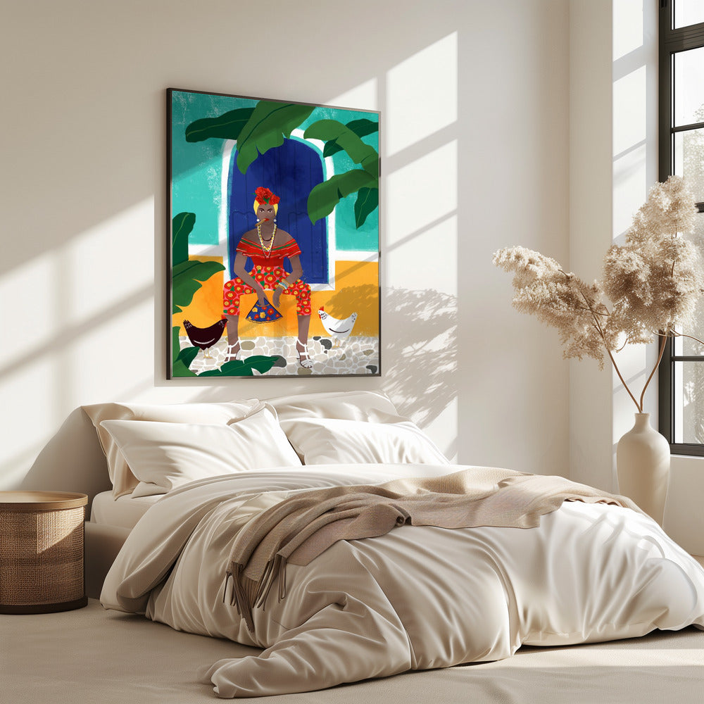 Vrouw aan de sigaar | Poster