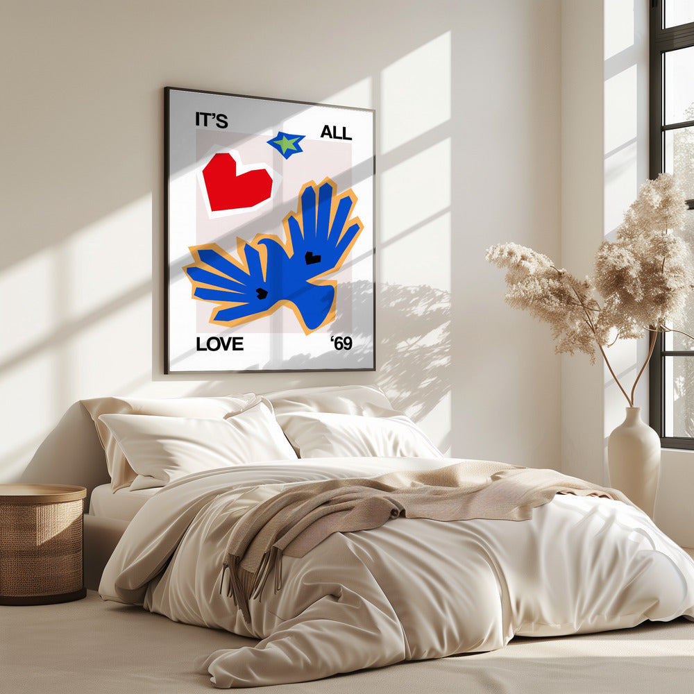 Het is allemaal liefde '69 Bird Blue | Poster