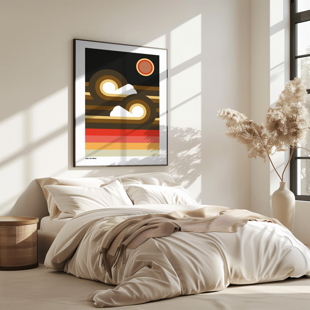 Ride The Wave Zonsondergang | Poster