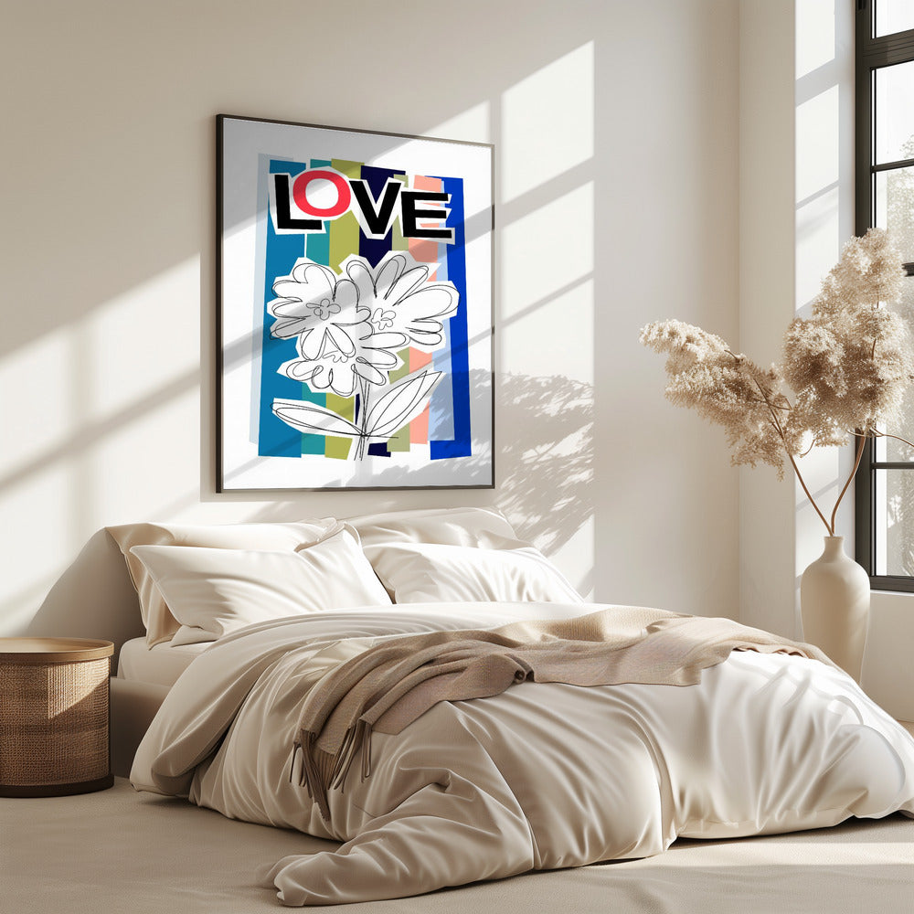 Krabbelbloem Blauw | Poster