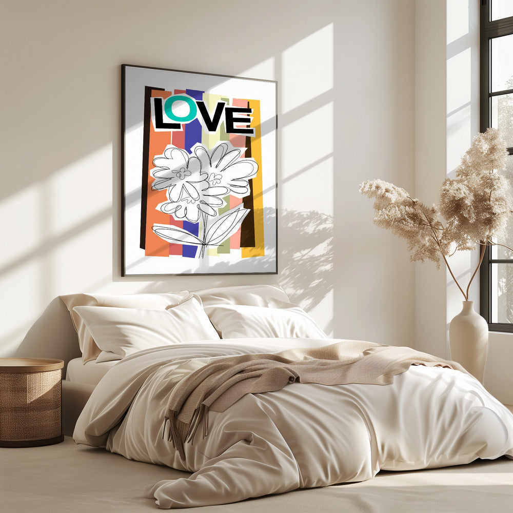Krabbelbloem vervaagd | Poster