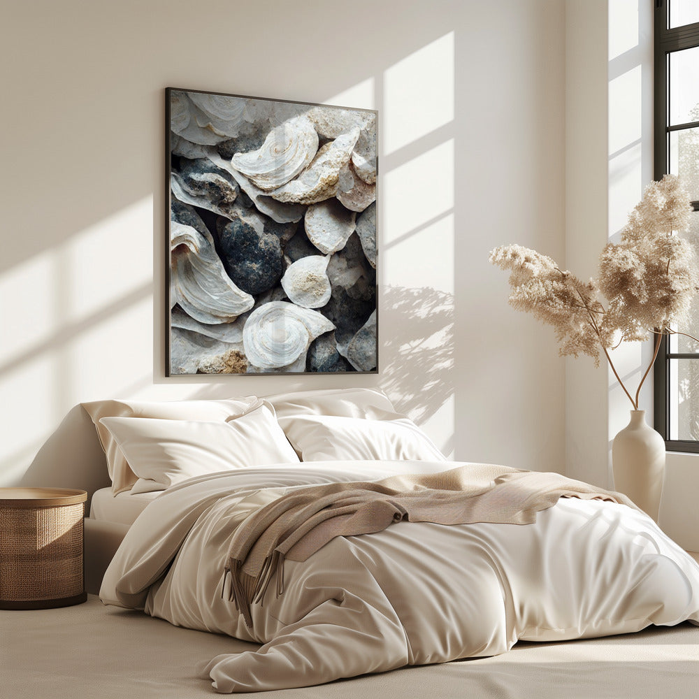 Schelpen en steen | Poster