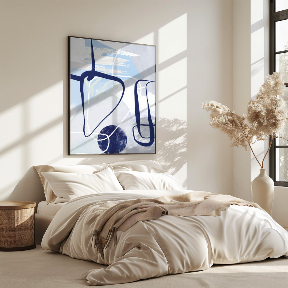 Lines of Blue-1 | Poster