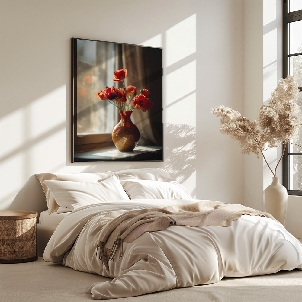 Warme Klaproos Gloed | Poster