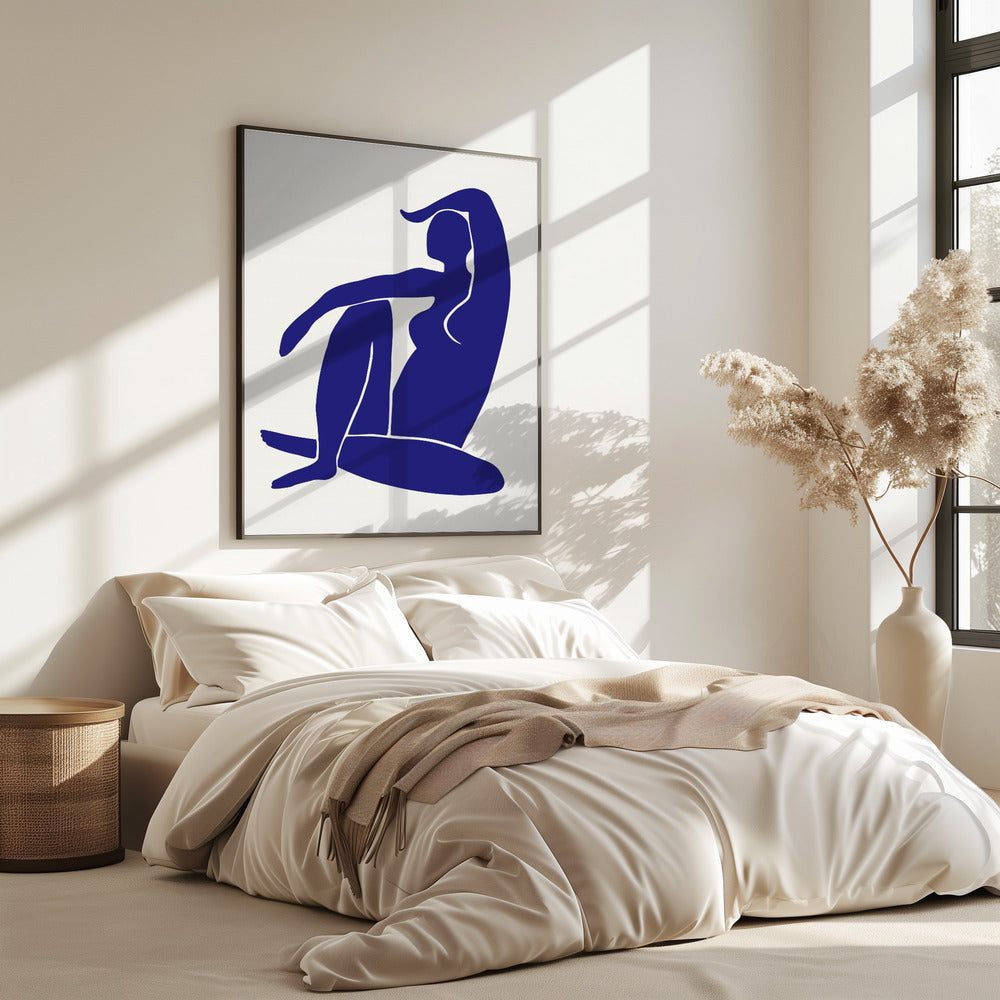Figuur Blauw | Poster