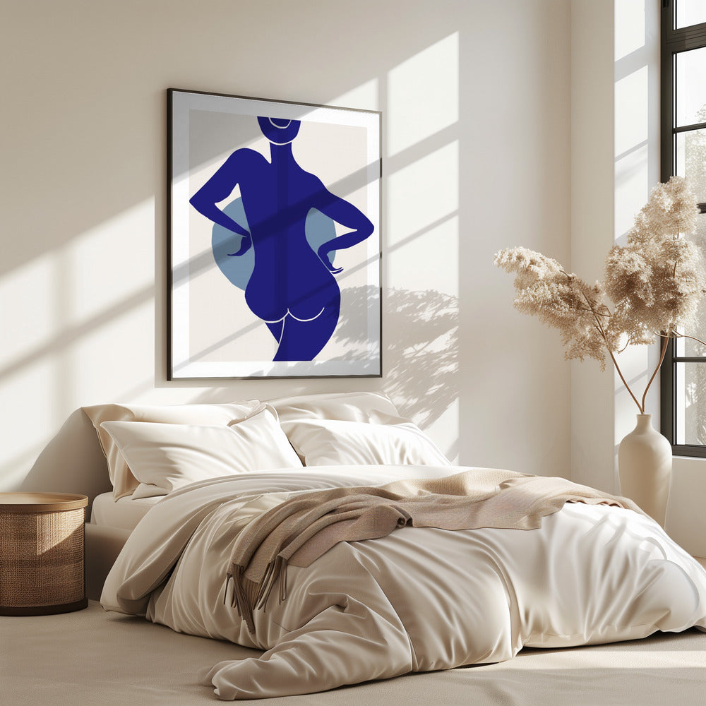 Vrouw Blauw | Poster