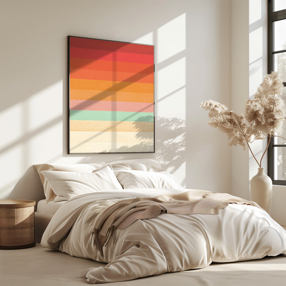 Regenboog Chevrons | Poster